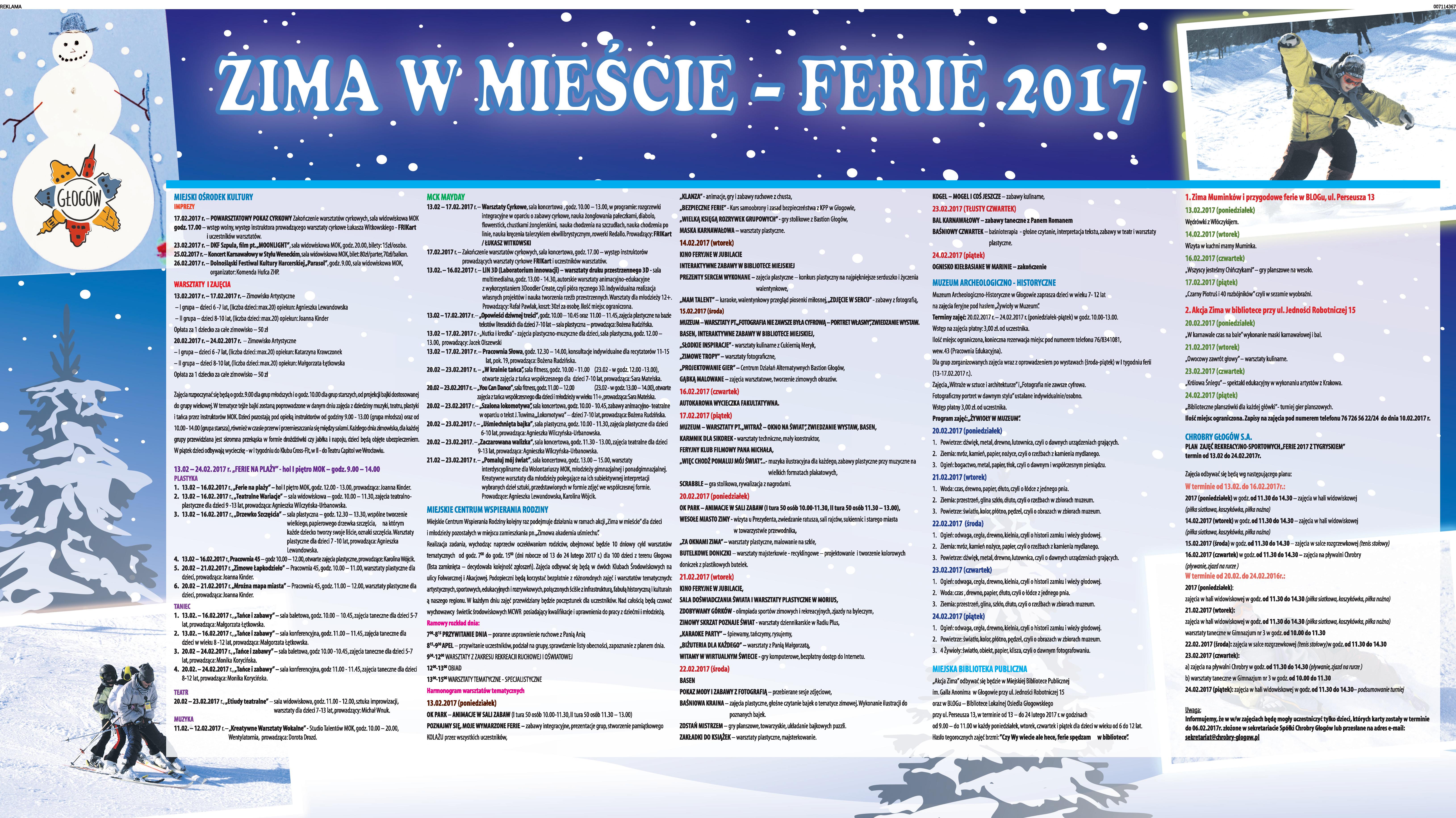 Ilustracja do artykuły: Zima w mieście - Ferie 2017