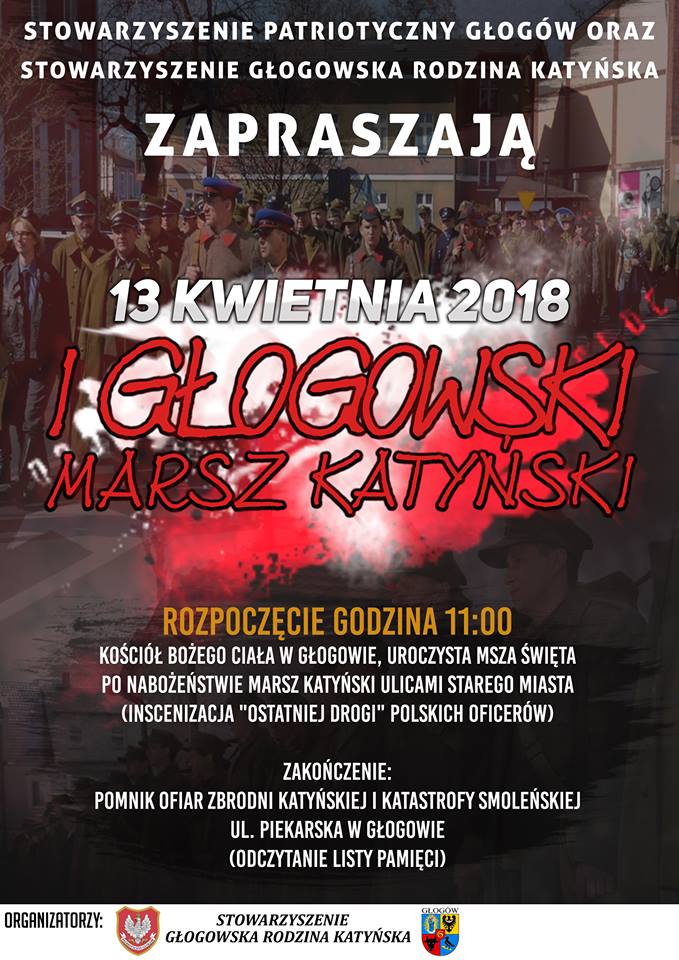 Ilustracja do artykuły: I Głogowski Marsz Katyński.