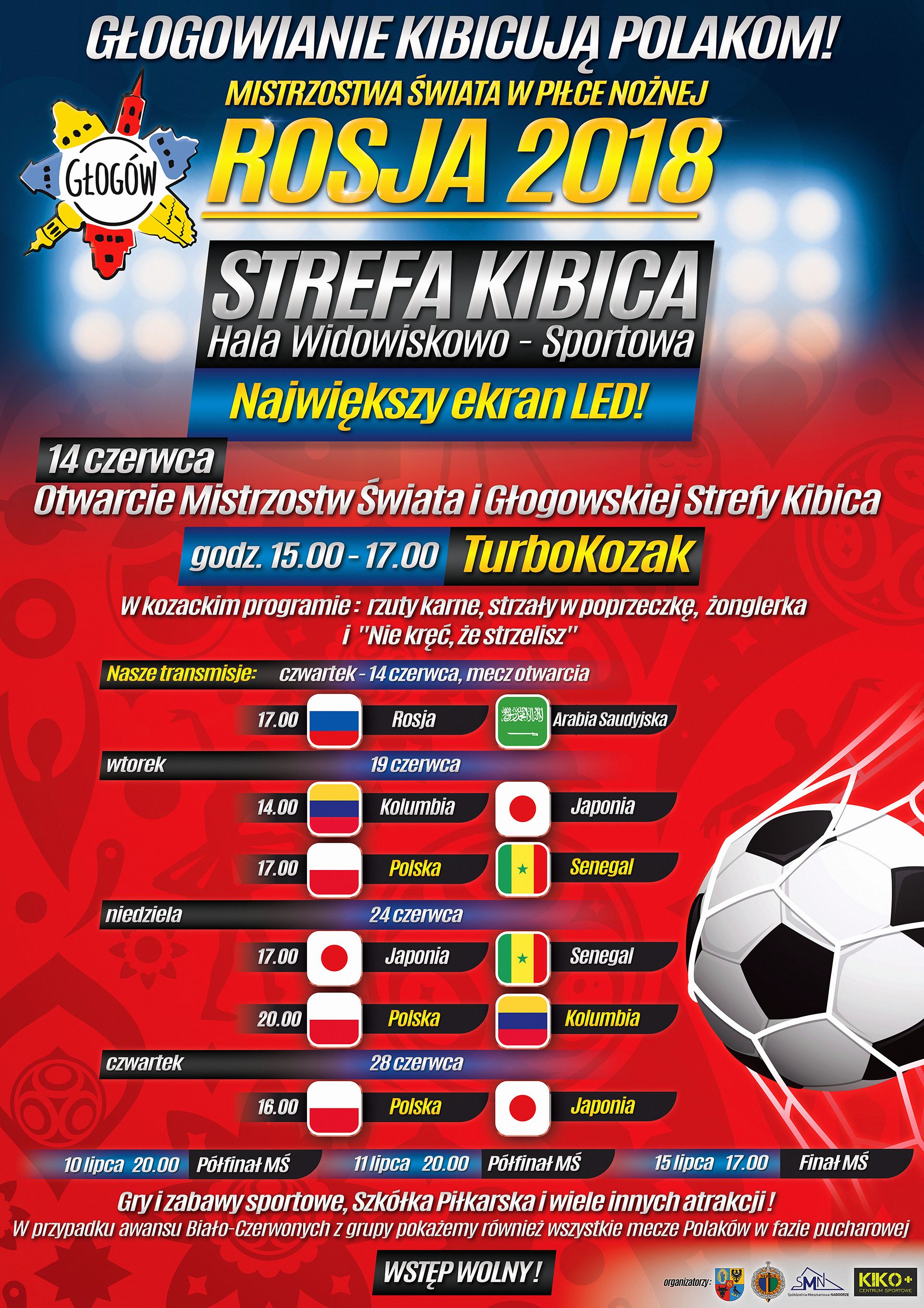 Ilustracja do artykuły: Mistrzostwa Świata w piłce nożnej - Głogowska Strefa Kibica.